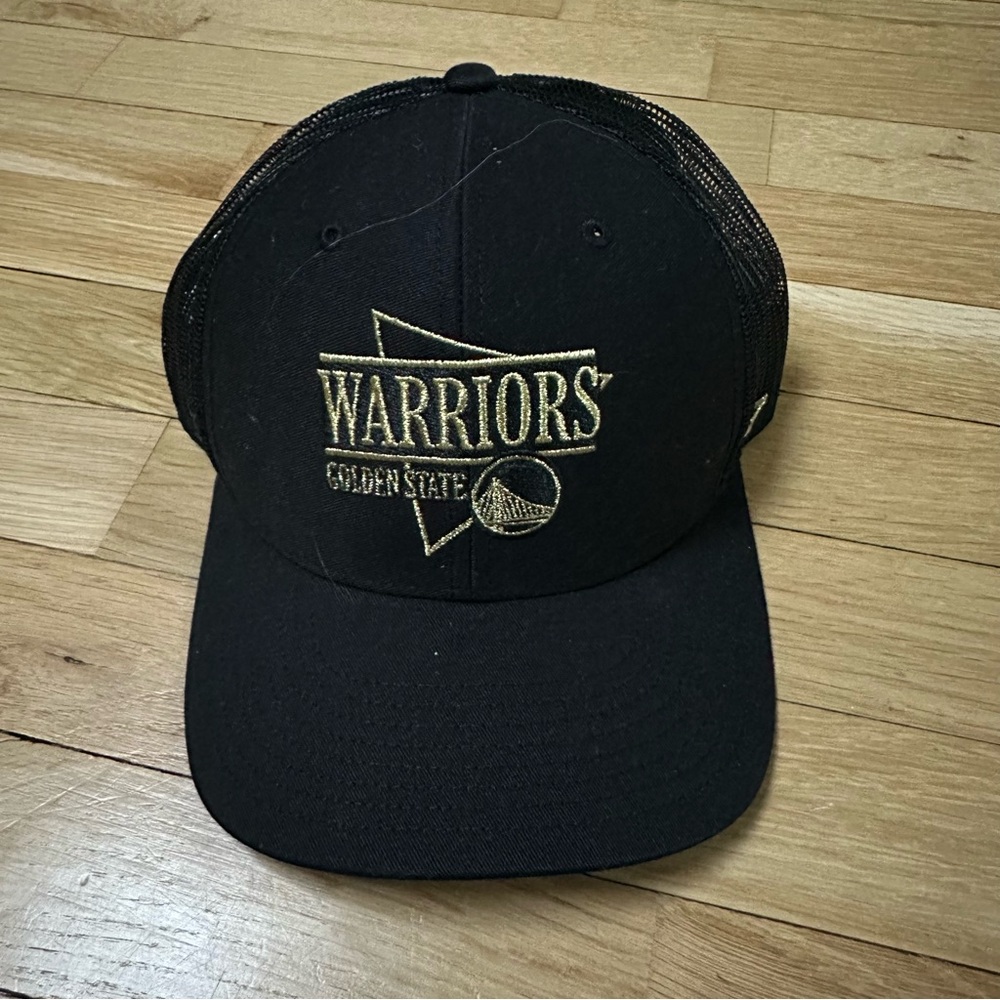 NBA Warriors Black and Gold Hat
